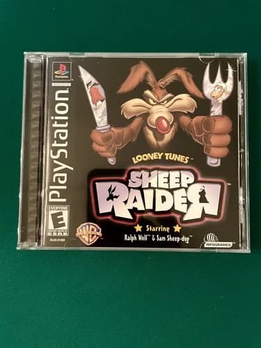 Looney Tunes Sheep Raider! (Sony PlayStation 1, PS1, 2002), CIB, MINTY! * RARE*