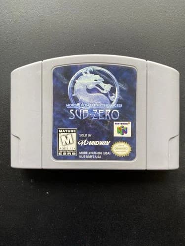 Mortal Kombat Mythologies: Sub-Zero Nintendo 64 N64 Authentic Tested Working