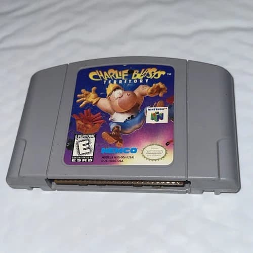 Charlie Blasts Territory Nintendo 64 N64 Game | 1999 Tested | Authentic