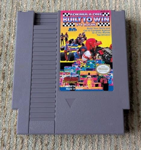 Formula One: Built to Win Nintendo NES Cartridge Only Tested Working