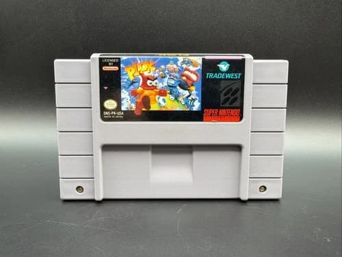 Plok (Super Nintendo SNES) Authentic! Cleaned Tested Working Fast Shipping