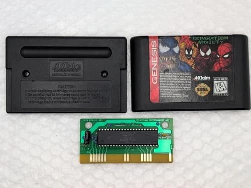Venom Spider-Man Separation Anxiety (Sega Genesis) Authentic - Clea. - Tested