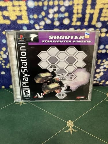 Shooter Starfighter Sanvein (PS1) Complete: Sony Playstation 1