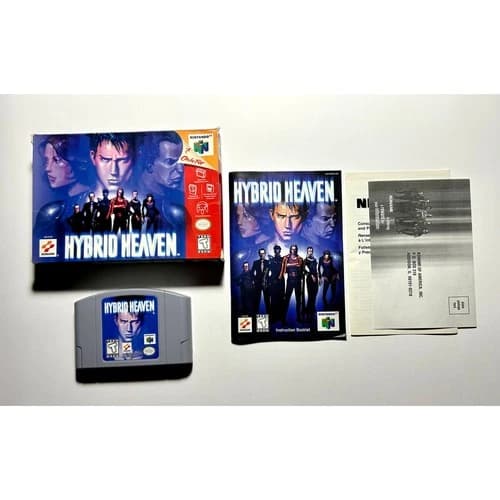 Hybrid Heaven (Nintendo 64 N64)Works Authentic Complete CIB🔥