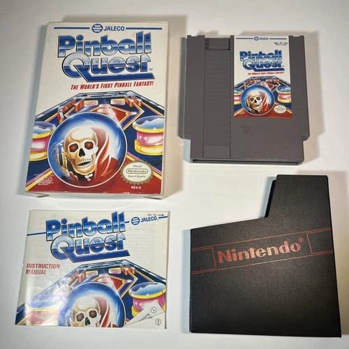 Pinball Quest (Nintendo Entertainment System, 1990) CIB Complete w Manual Tested