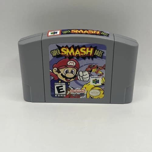 Nintendo 64 Super Smash Bros 1999 N64 Cartridge Tested Working GAMEPLAY PICS