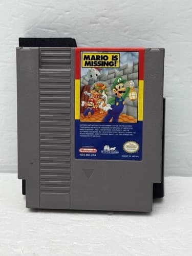 Nintendo NES Mario is Missing! (Cleaned, Tested & Working) NO LOWBALL OFFERS