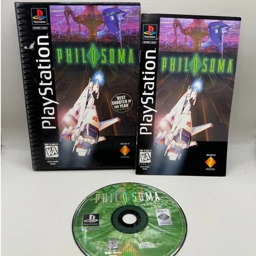 Philosoma Sony PlayStation 1 PS1 1995 Long Box Complete CIB Tested