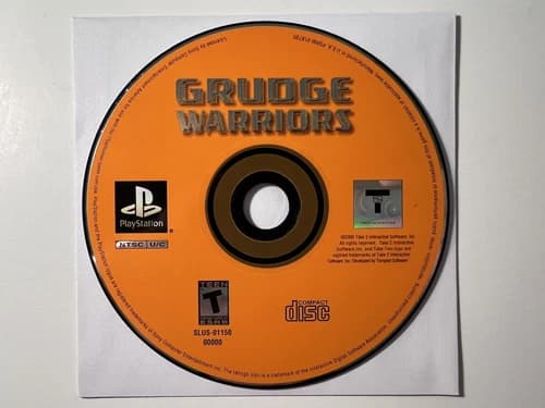 Grudge Warriors PS1 - 2000 Sony PlayStation Game - Shooter Acceptable Condition