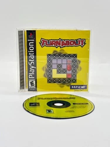 Turnabout (Sony PlayStation 1, 2003) Complete in Box (CIB) – Case Crack