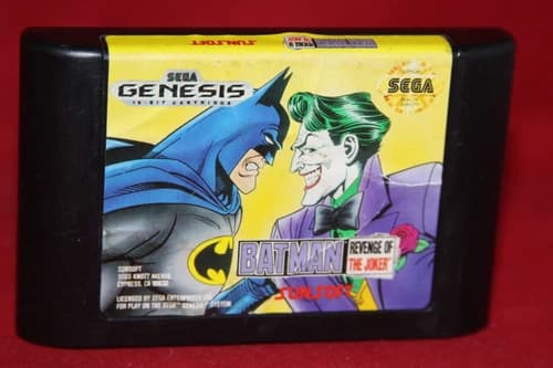 Batman: Revenge of the Joker (Sega Genesis, 1992) Authentic Game Cartridge
