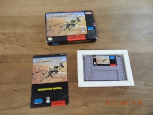 A.S.P. Air Strike Patrol (Super Nintendo, SNES) Game - Authentic W/ BOX MANUAL