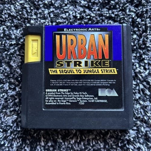 Urban Strike: The Sequel To Jungle Strike (Sega Genesis, 1994) - Cartridge Only