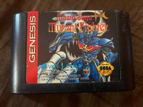 Mazin Saga: Mutant Fighter Sega Genesis 1993 Tested Authentic Game Cartridge