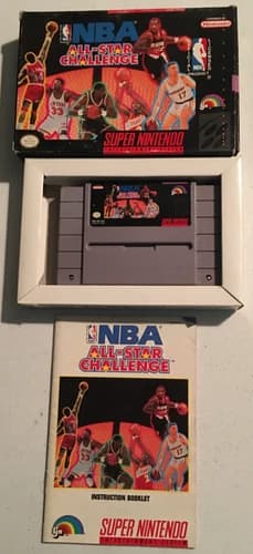 NBA All-Star Challenge (Super Nintendo Entertainment System, 1992) COMPLETE