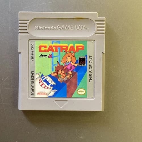 Catrap Nintendo GameBoy Game AUTHENTIC cat trap puzzle US NTSC - Works Tested