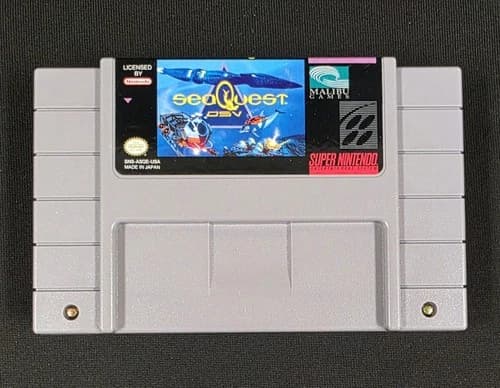 SeaQuest DSV (Super Nintendo, SNES) Cartridge Tested
