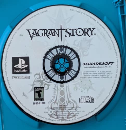 Vagrant Story (Sony PlayStation 1, 2000) PS1 - Disc Only - [Tested]