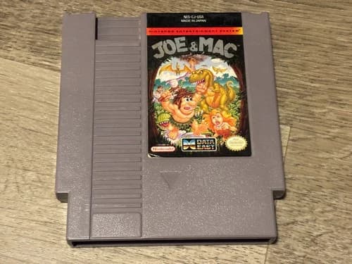 Joe & Mac Nintendo Nes Cleaned & Tested Authentic