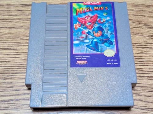 Mega Man 5 (Nintendo NES, 1992) Authentic, Working, Game Cartridge Tested !