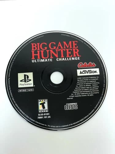 Cabela's Big Game Hunter: Ultimate Challenge Sony Playstation 1 ps1 disc only