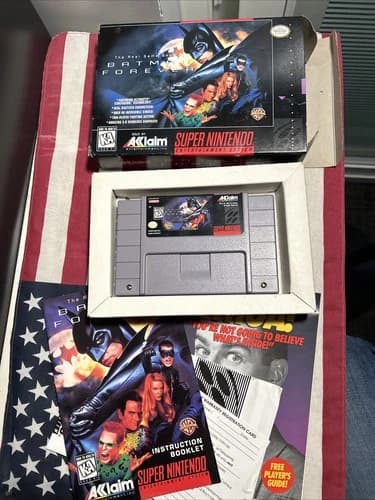 Batman Forever SNES Super Nintendo Ent Sys, 1995 CIB Complete w Manual