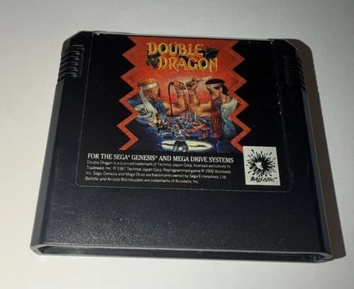 Double Dragon (Sega Genesis, 1992) Cleaned & Tested