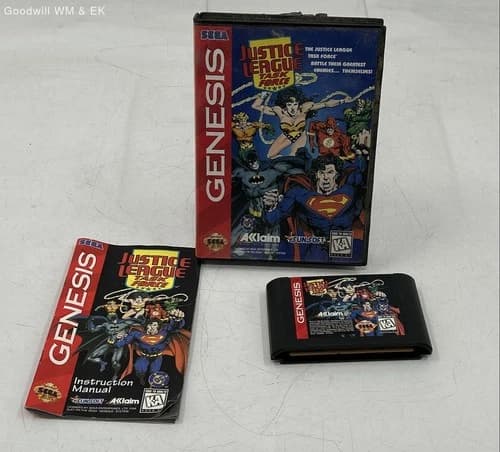 Justice League Task Force - Sega Genesis (1995), COMPLETE