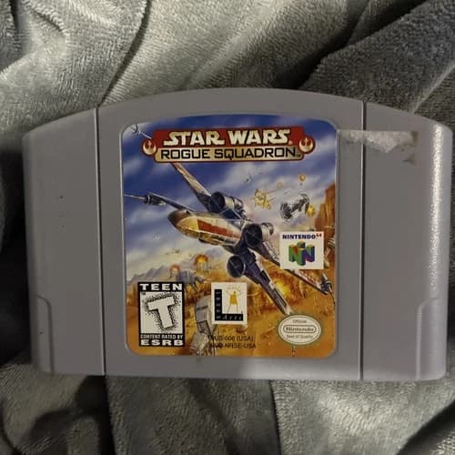 Star Wars Rogue Squadron N64 Nintendo 64 Authentic Tested & Working!