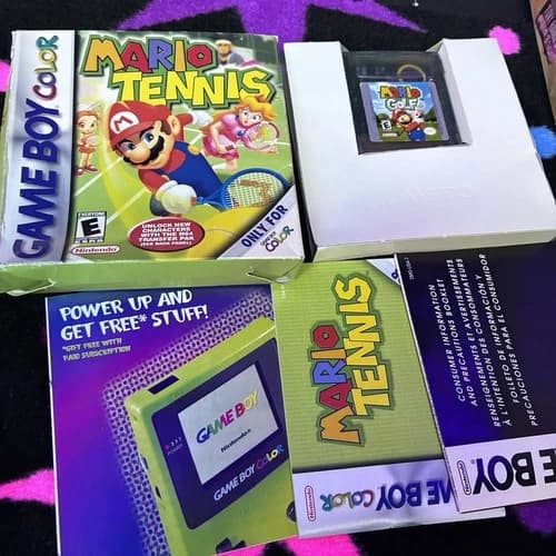 Mario Tennis Nintendo GameBoy Color Complete In Box CIB Tested
