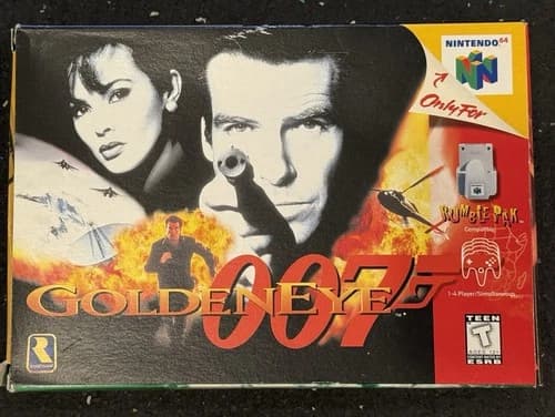 Nintendo GoldenEye 007 - Nintendo 64 N64 James Bond Shooter w/ Box Manual
