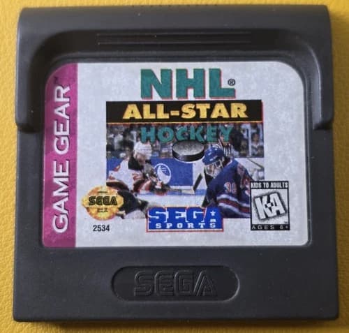 NHL All-Star Hockey (1995) Sega Game Gear Cartridge Only Tested And Working
