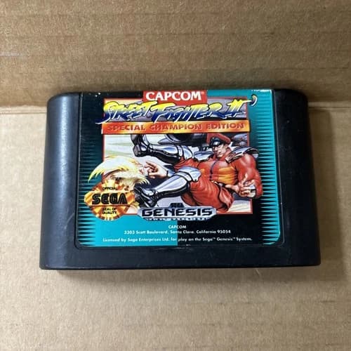 Street Fighter II 2: Special Champion Edition Sega Genesis Authentic Game