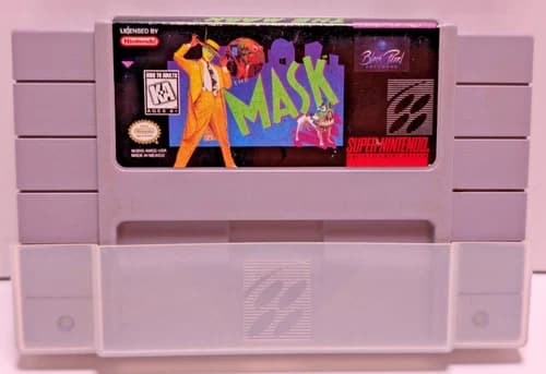 The Mask - Super Nintendo SNES - Authentic -Tested Working NTSC-U/C Game