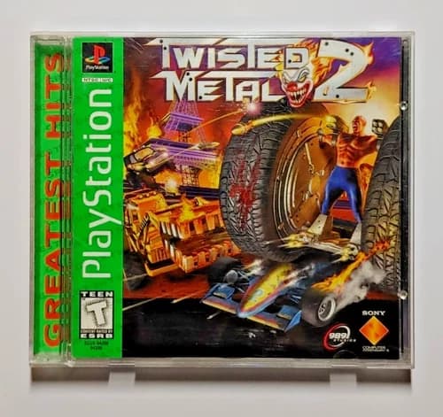 Twisted Metal 2 PS1 Sony PlayStation 1 Greatest Hits CIB