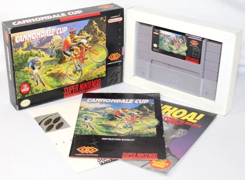 Cannondale Cup SNES Super Nintendo Complete CIB! Great Condition! QUITE RARE!