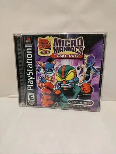 FoxKids.com Micro Maniacs Racing (Sony PlayStation 1, 2000) PS1 Complete CIB Reg