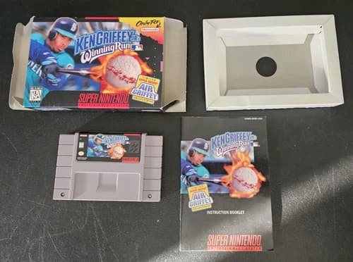 Ken Griffey Jr.'s Winning Run Super Nintendo Entertainment System 1996 CIB