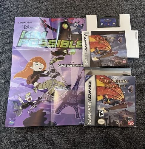 Treasure Planet Gameboy Advance 2001 Complete in Box w/ Instructions- CIB TESTED