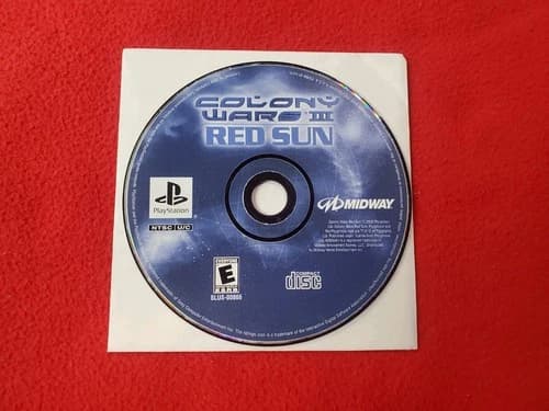 Colony Wars III: Red Sun PlayStation 1 PS1 Authentic Disc Only Tested & Works