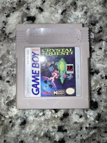 Crystal Quest (Nintendo Game Boy, 1991) Cleaned And Tested