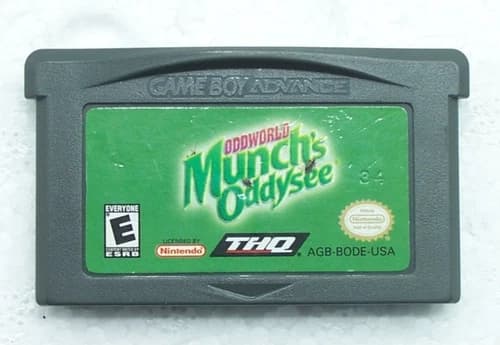 Oddworld Munch's Oddysee Gameboy Advance Video Game - GBA, working great