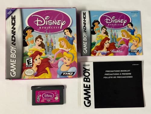 Disney Princess (Nintendo Game Boy Advance, 2003) Authentic GBA Complete CIB