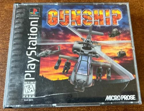 Gunship Video Game for PS1 (Sony PlayStation 1, 1996)