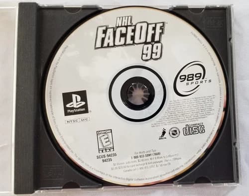 NHL FaceOff 99 (PlayStation 1) PS1 Disc Only