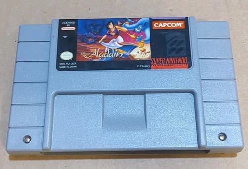 Aladdin (Super Nintendo SNES, 1993) Cartridge Only Authentic & Tested 😎🔥🎮