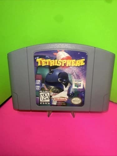 Tetrisphere (Nintendo 64 N64, 1997)-~Authentic~Tested Polished Pins L@@K