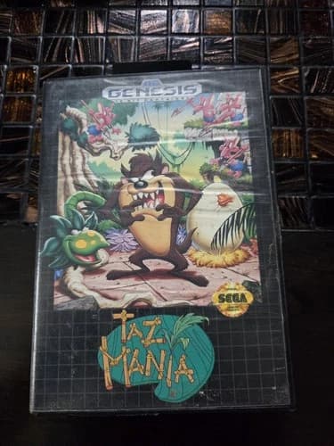 Taz-Mania (Sega Genesis, 1992) Authentic Complete Tested & Works