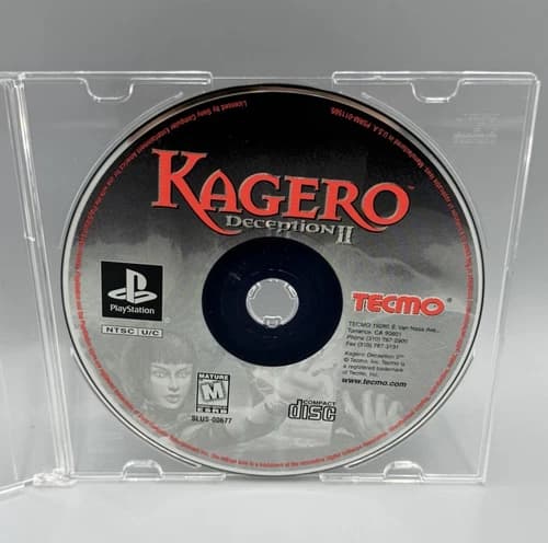 Kagero: Deception 2 Playstation PS1 Disc Only TESTED