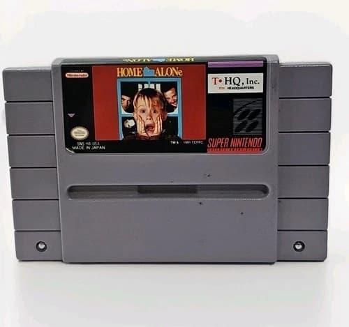 Home Alone SNES Super Nintendo Used Game Cartridge 1991 T-HQ Inc.